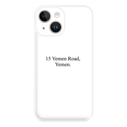 15 Yemen Road, Yemen Phone Case for iPhone 14