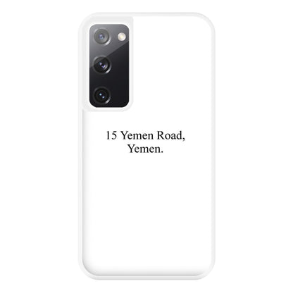 15 Yemen Road, Yemen Phone Case for Galaxy S20FE