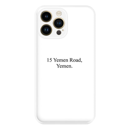 15 Yemen Road, Yemen Phone Case for iPhone 14 Pro Max