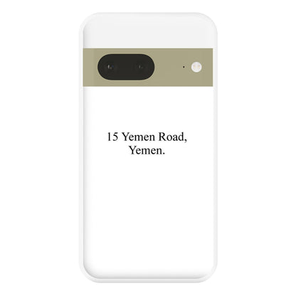 15 Yemen Road, Yemen Phone Case for Google Pixel 7a