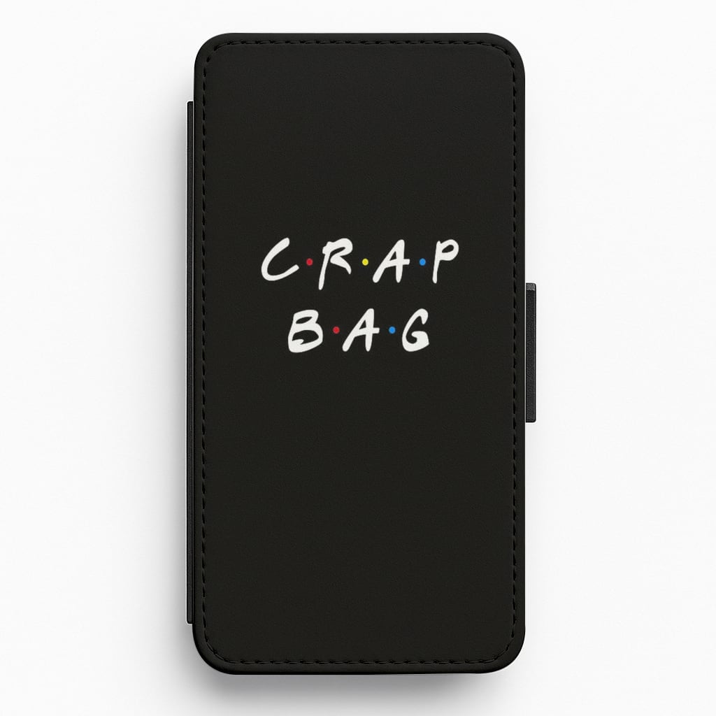 Crap Bag Flip Wallet Phone Case