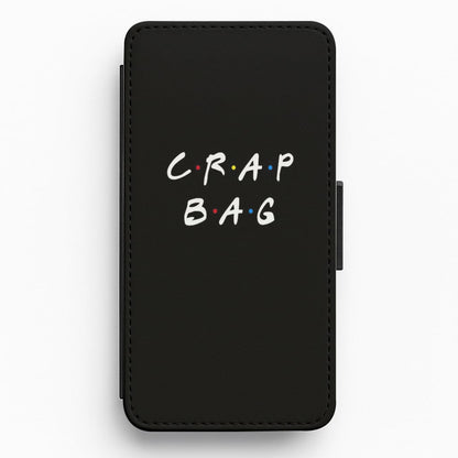 Crap Bag Flip Wallet Phone Case