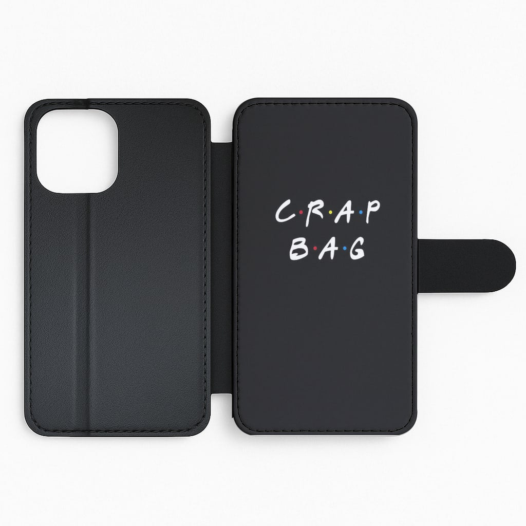Crap Bag Flip Wallet Phone Case