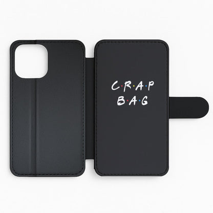 Crap Bag Flip Wallet Phone Case