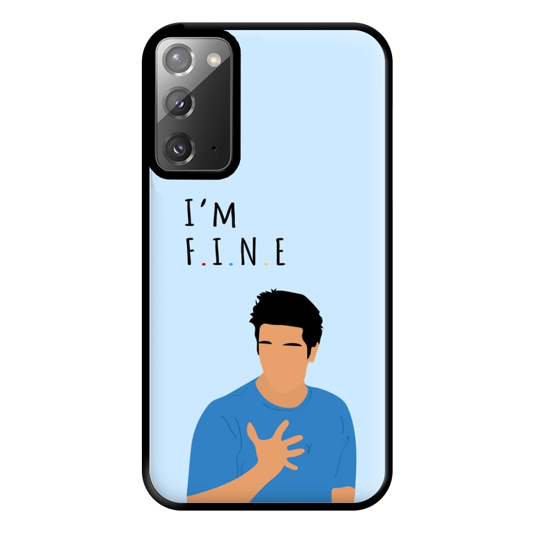 I'm Fine Phone Case for Galaxy Note 20 Ultra