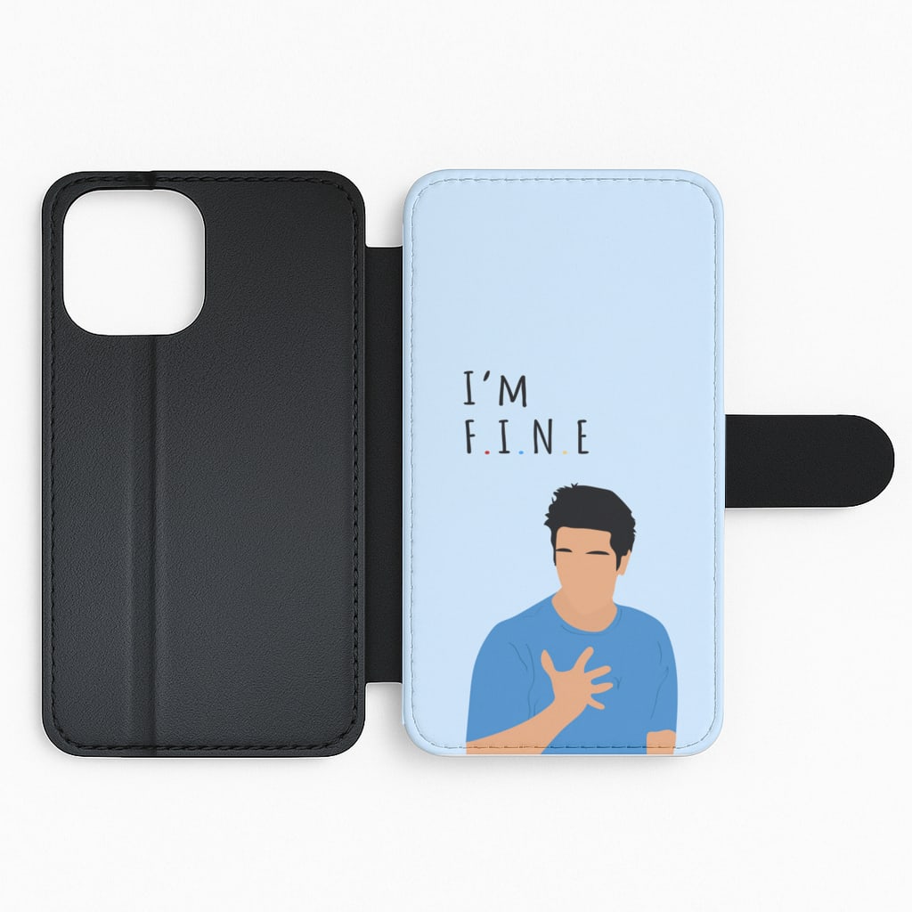 I'm Fine Flip Phone Case