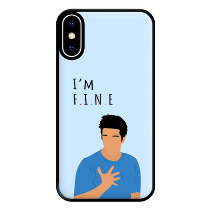 I'm Fine Phone Case for iPhone XS Max