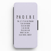 Spelling Phoebe Flip / Wallet Phone Case 1