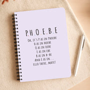 Spelling Phoebe Notebook 3