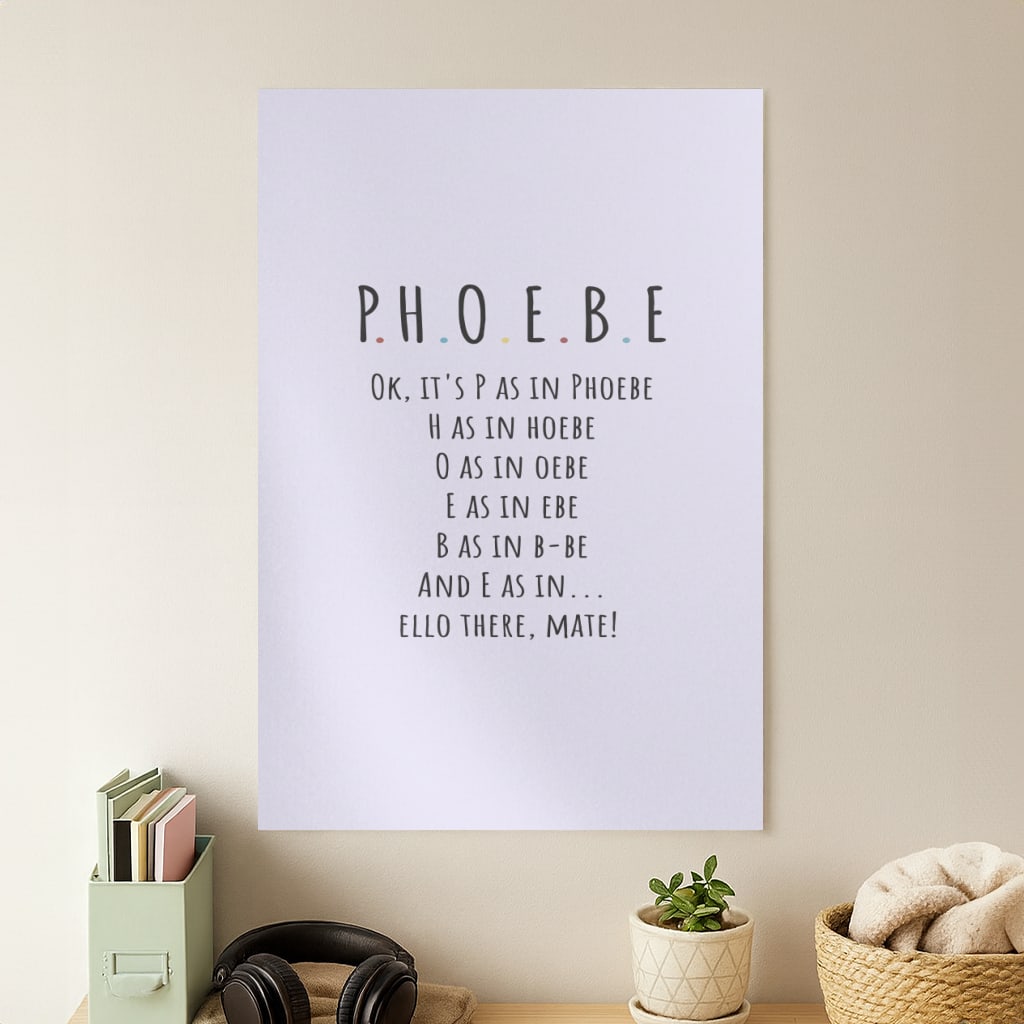 Spelling Phoebe Poster
