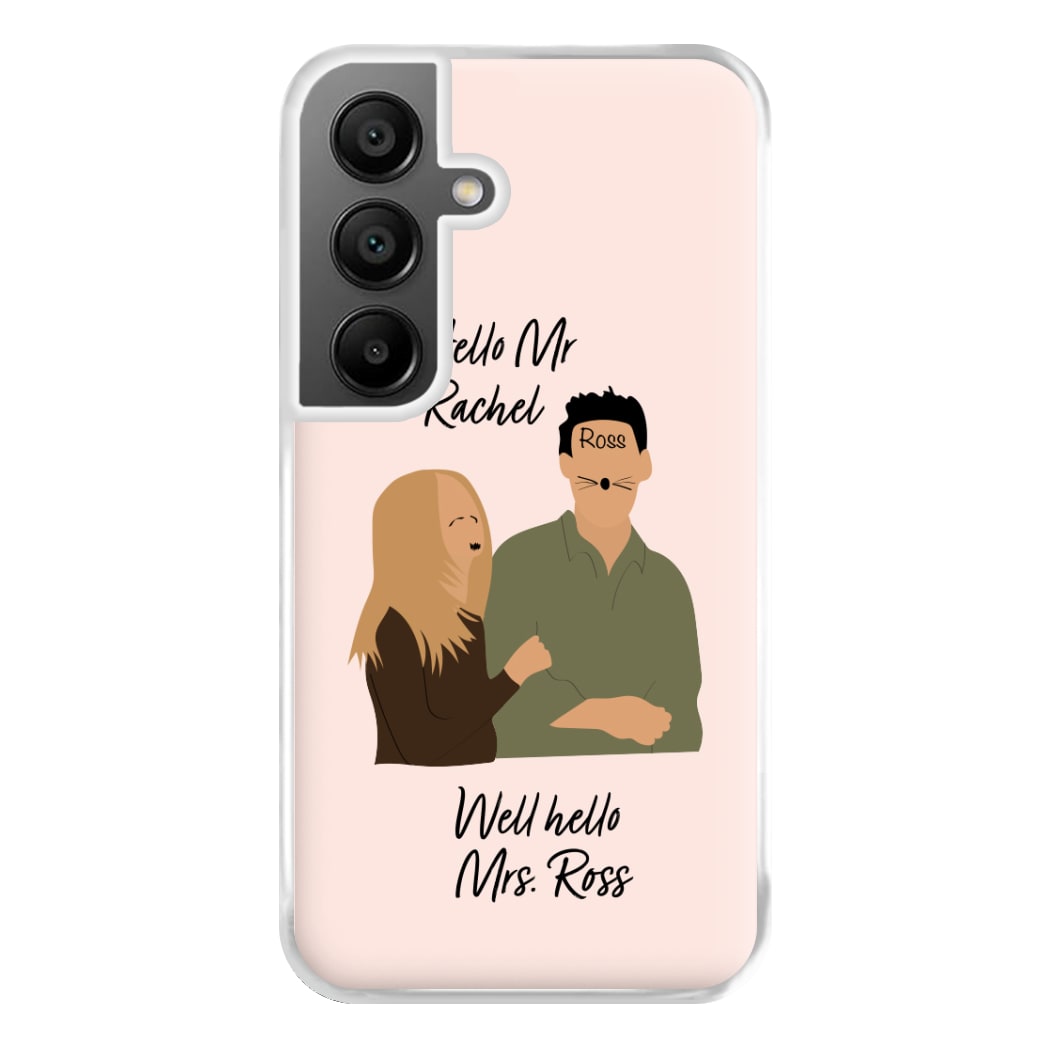 Mr Rachel & Mrs Ross Phone Case for Galaxy A55