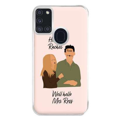 Mr Rachel & Mrs Ross Phone Case for Galaxy A21s