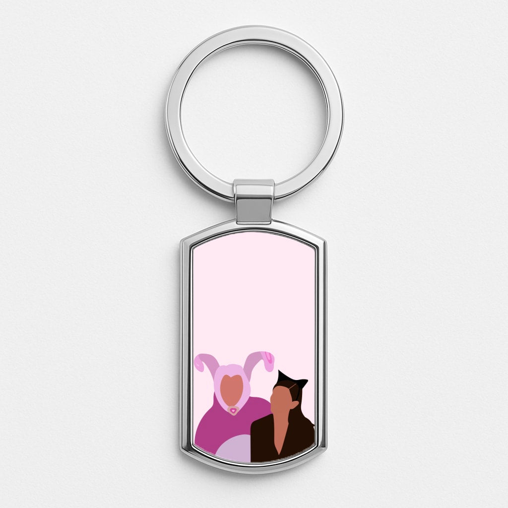 A Geller Halloween Silver Keyring