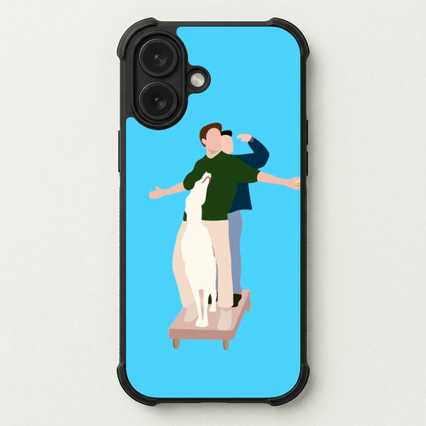 Two Men And A Dog Phone Case — Bumper case
