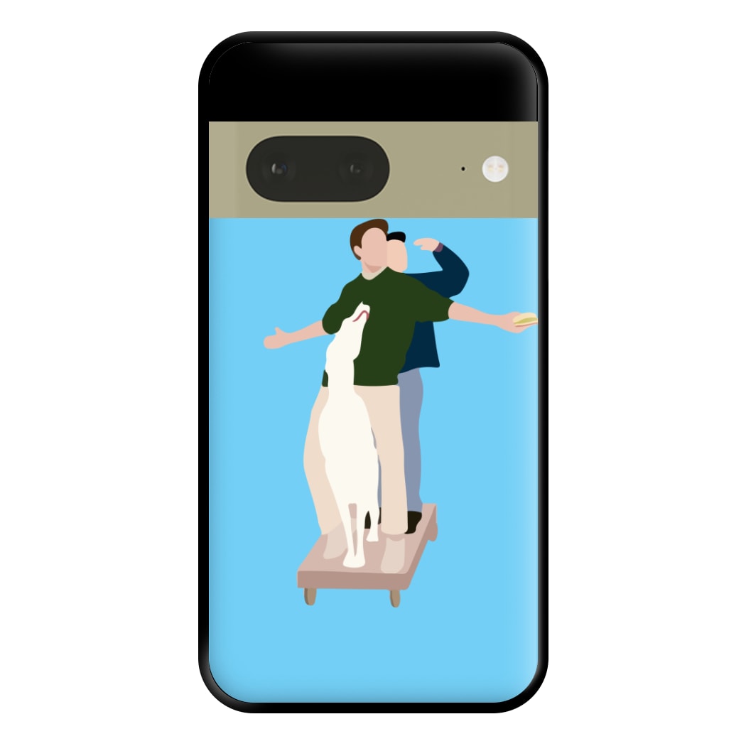 Two Men And A Dog Phone Case for Google Pixel 7a