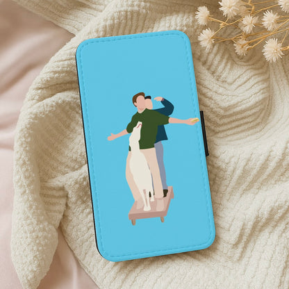 Two Men And A Dog Wallet Phone Case