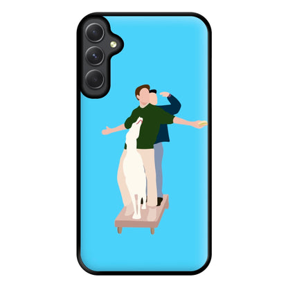 Two Men And A Dog Phone Case for Galaxy A54