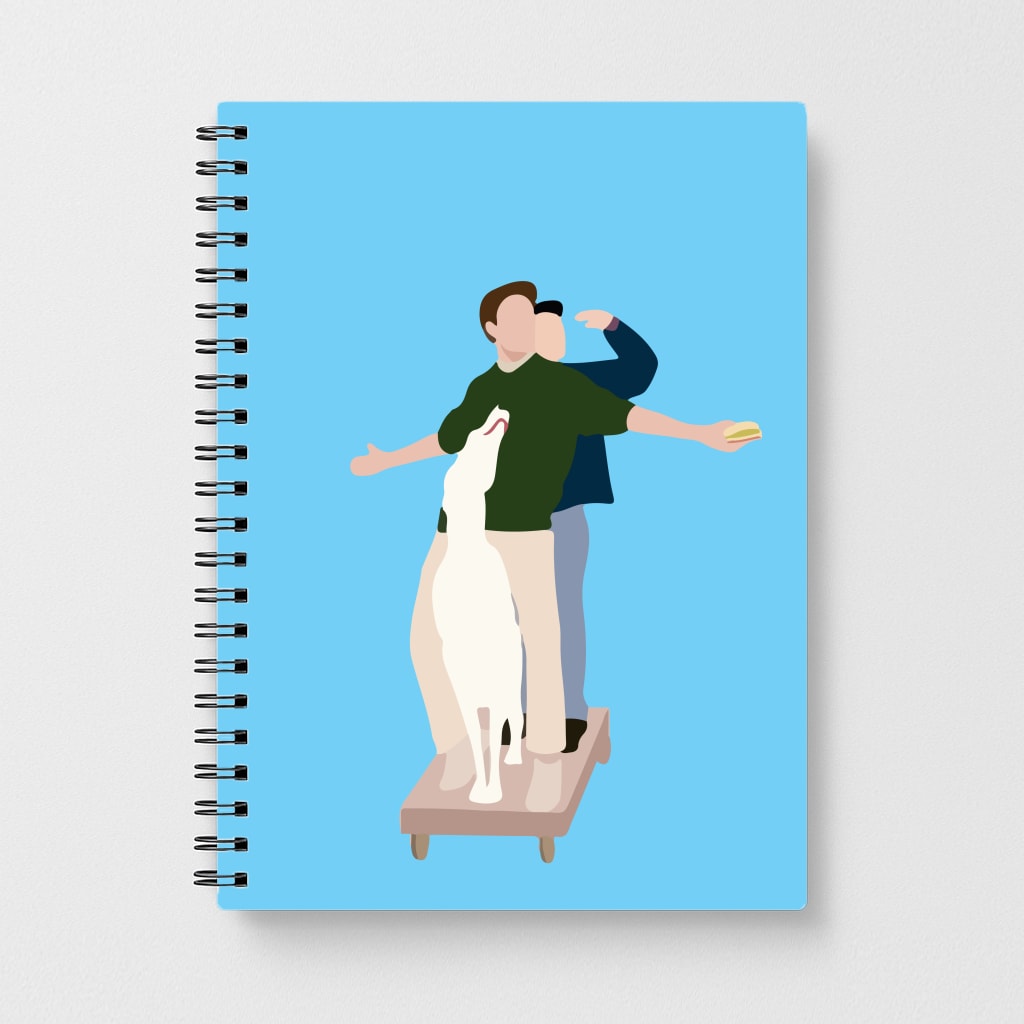 Two Men And A Dog Notebook