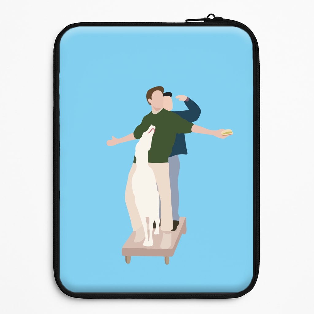 Two Men And A Dog Laptop Sleeve