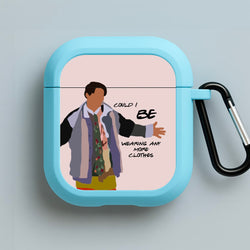 Could I Be Wearing Any More Clothes Blue AirPods Case