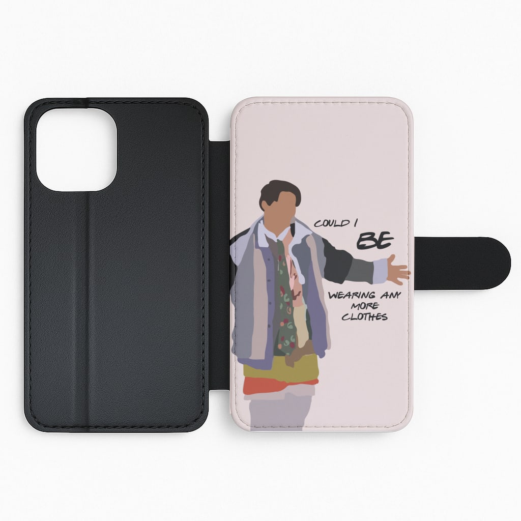 Could I Be Wearing Any More Clothes Flip Phone Case
