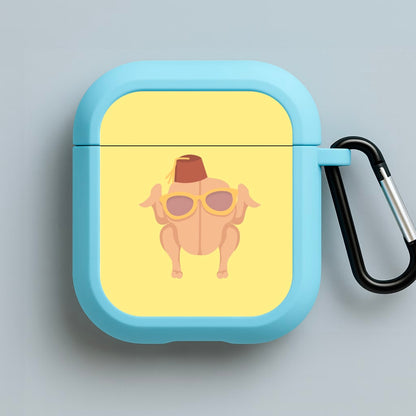 Thanksgiving Turkey Blue AirPods Case