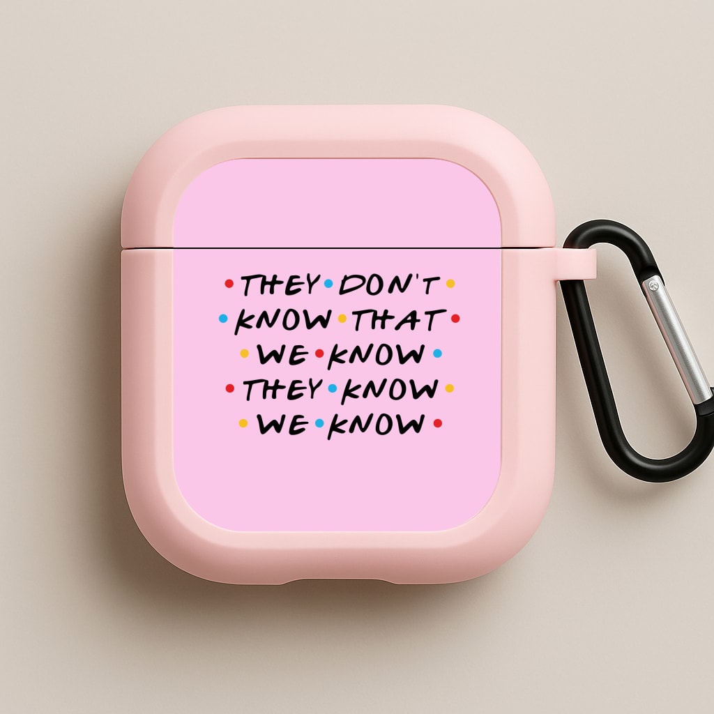 They Dont Know That We Know Pink AirPods Case