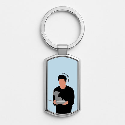 My Fajitas Silver Keyring