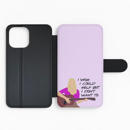 I Wish I Could Help But I Don't Want To Flip Phone Case