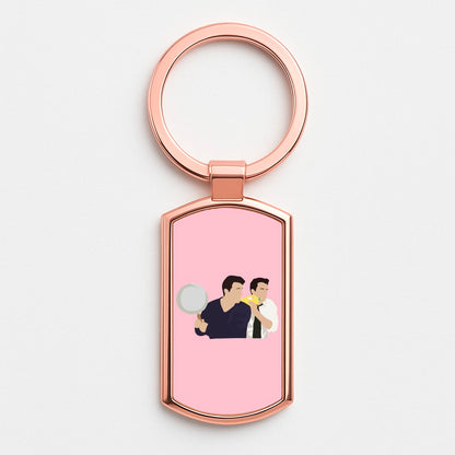Saucepan Rose Gold Keyring