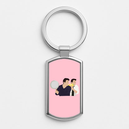 Saucepan Silver Keyring