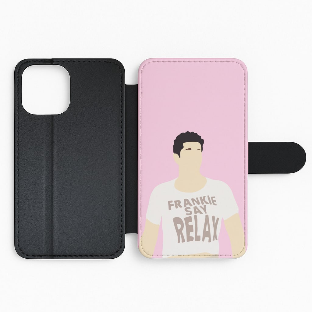 Frankie Say Relax Flip Phone Case