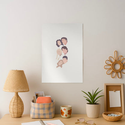 Cast Faces Art Print
