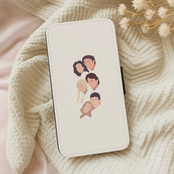 Cast Faces Wallet Phone Case