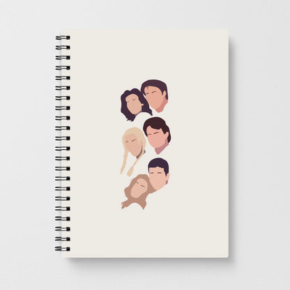 Cast Faces - Friends Notebook