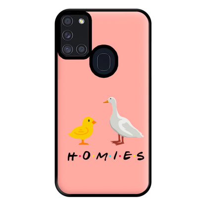 Homies Chick And Duck Phone Case for Galaxy A21s