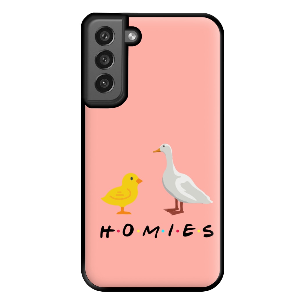 Homies Chick And Duck Phone Case for Galaxy S21FE