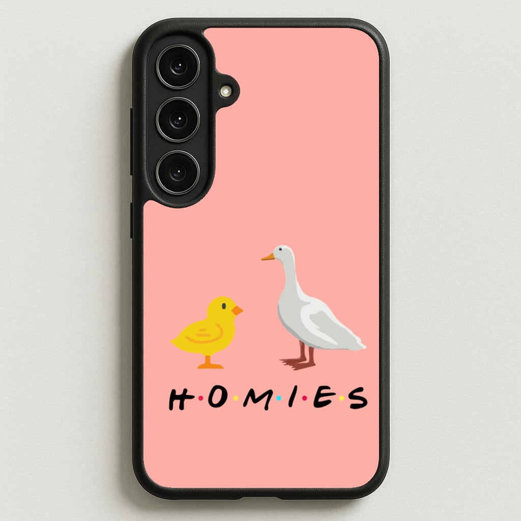 Homies Chick And Duck Phone Case for Galaxy S25FE
