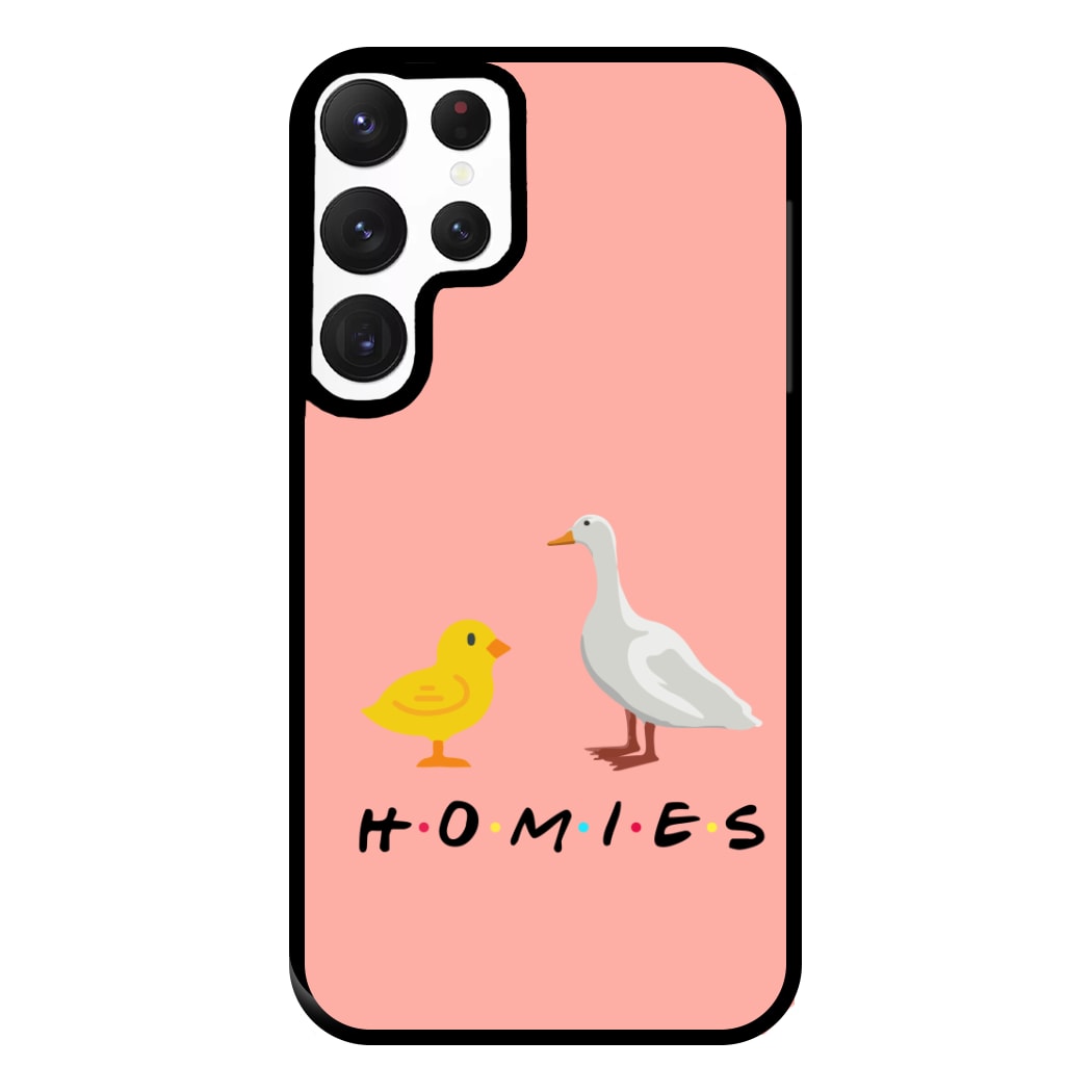 Homies Chick And Duck Phone Case for Galaxy S22 Ultra