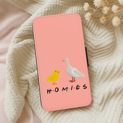 Homies Chick And Duck Wallet Phone Case