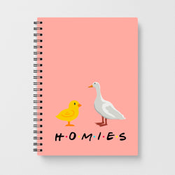 Homies Duck And Rabbit - Friends Notebook