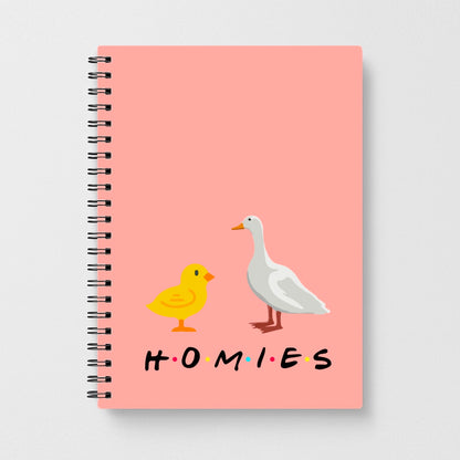 Homies Duck And Rabbit - Friends Notebook