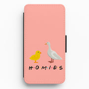 Homies Chick And Duck Flip / Wallet Phone Case 1