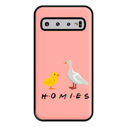 Homies Chick And Duck Phone Case for Galaxy S10 Plus