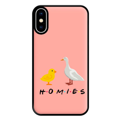 Homies Chick And Duck Phone Case for iPhone XS Max