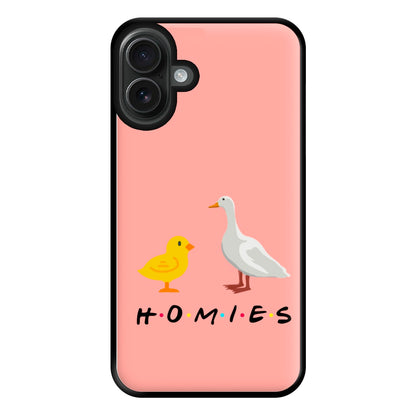 Homies Chick And Duck Phone Case for iPhone 16 Plus