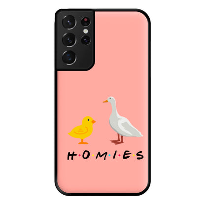 Homies Chick And Duck Phone Case for Galaxy S21 Ultra