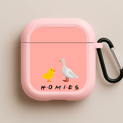 Homies Chick And Duck Pink AirPods Case