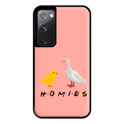 Homies Chick And Duck Phone Case for Galaxy S20FE