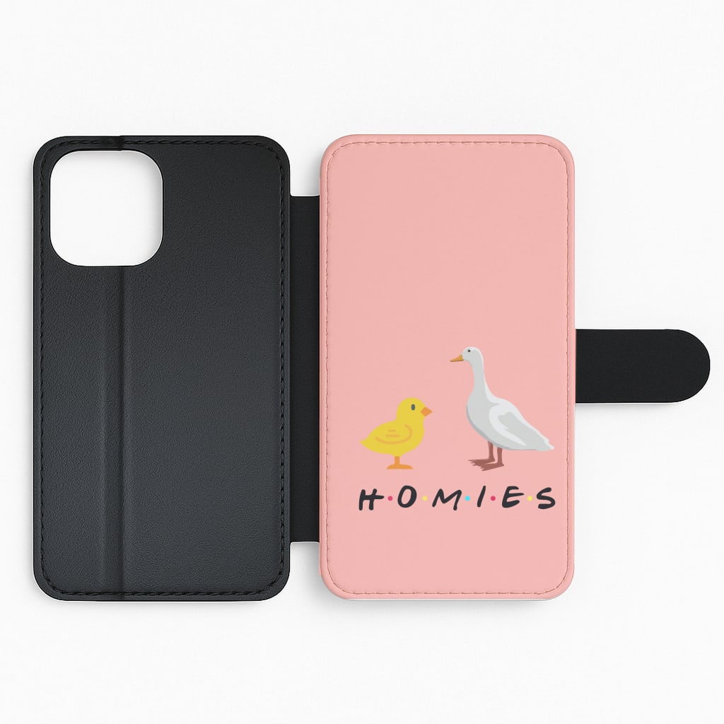 Homies Chick And Duck Flip Phone Case
